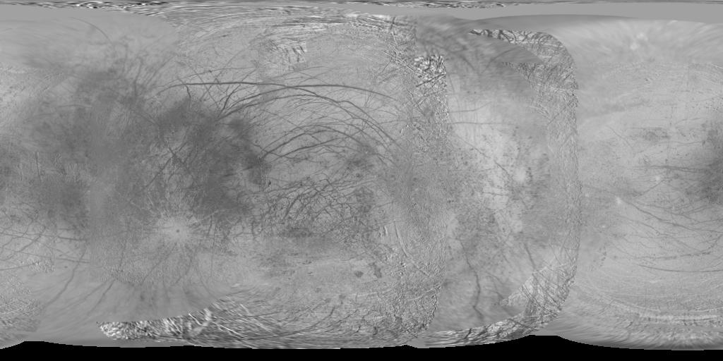 Europa clipper above Europa