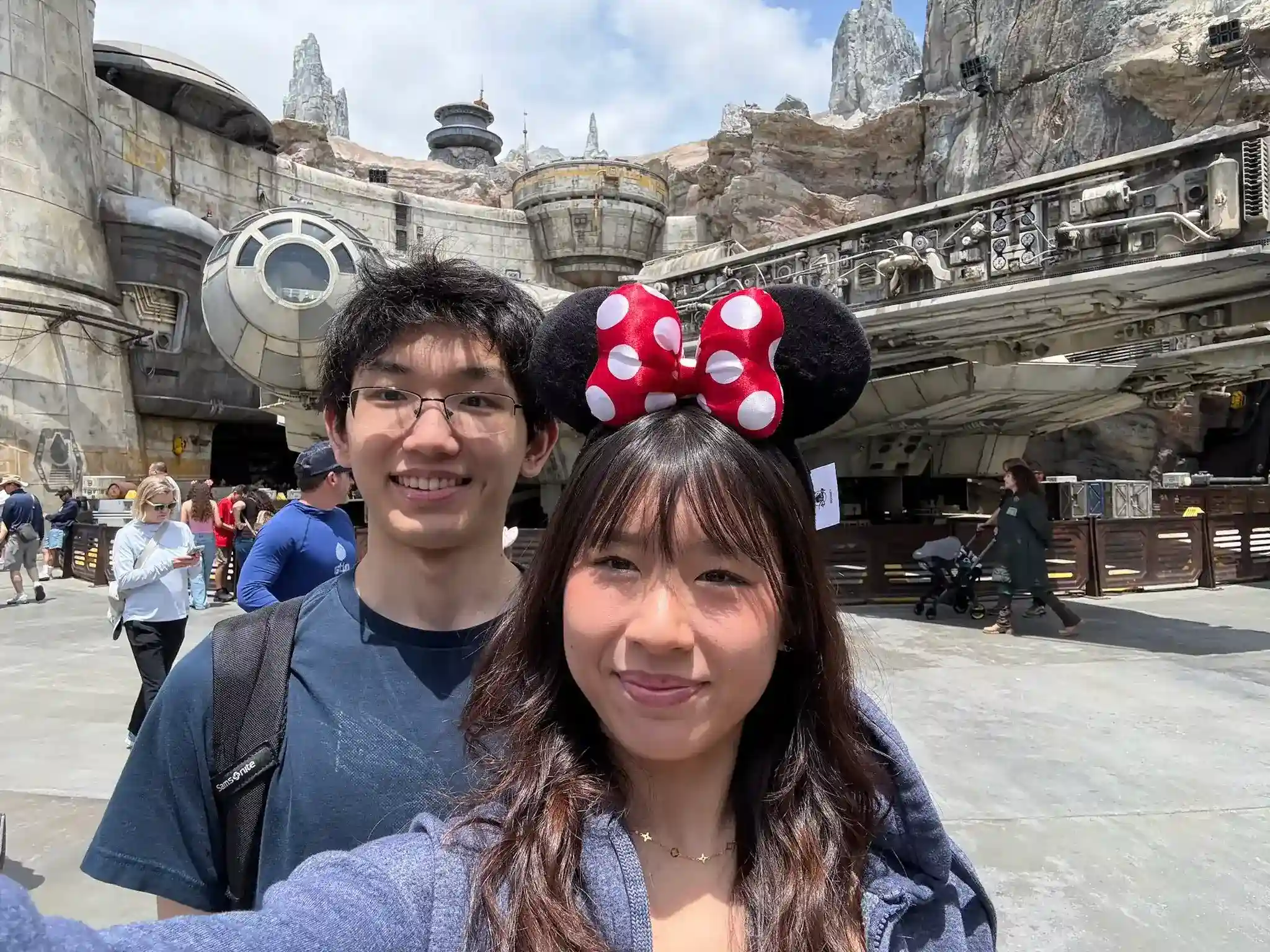In front of ship
